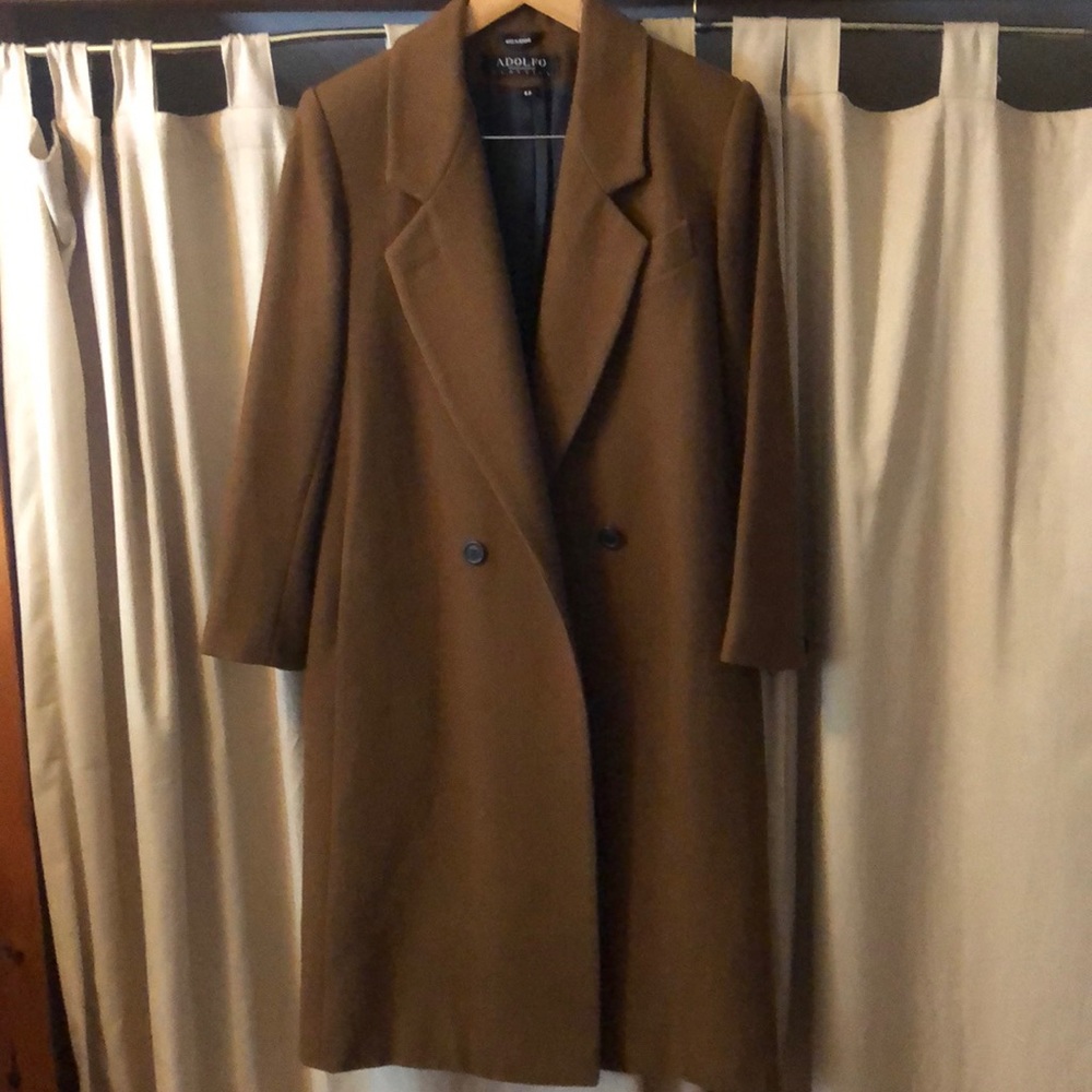 Brown dress coat